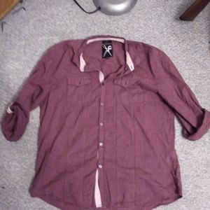 Marc Ecko Burgundy Dress Shirt